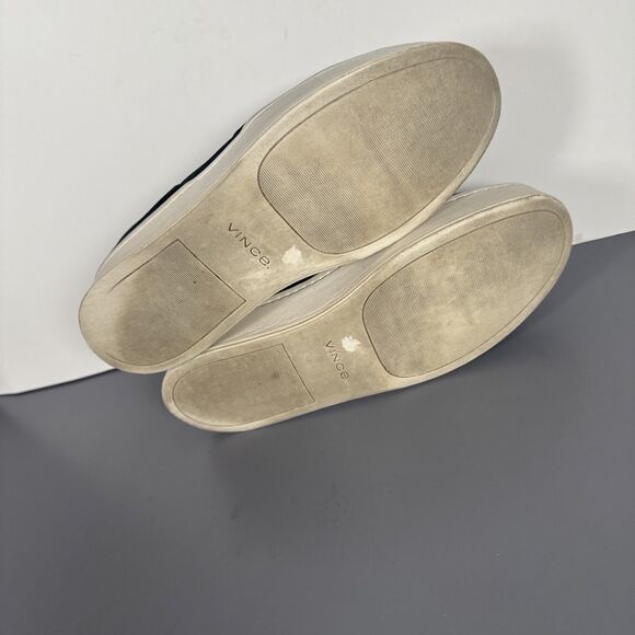 Vince Warren‎ Slip-On Platform Sneaker Women's Size US 8 M/ EUR 38 Black Suede - Picture 10 of 11